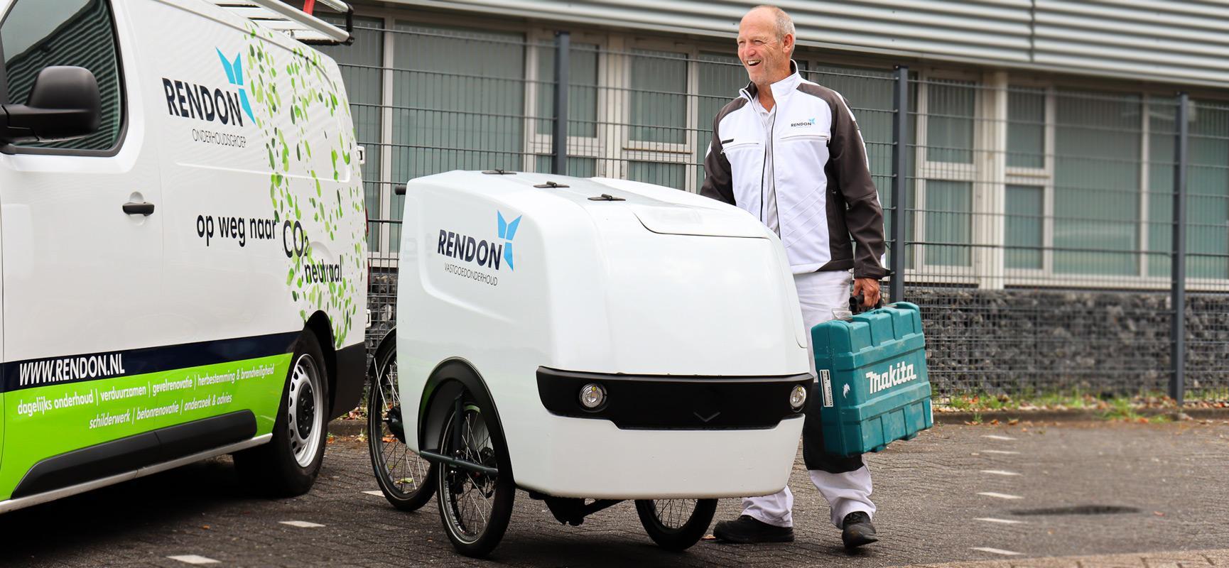 Vastgoedonderhoudsbedrijf Rendon onderzoekt de kansen van een vrachtfiets met Try Before You Buy