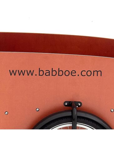 Babboe sticker www.babboe.com zwart zijpaneel