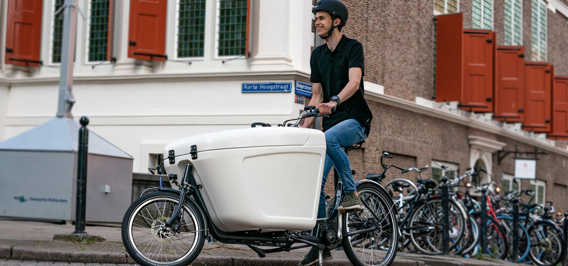 Delivery bike test ride Delivery bike test ride